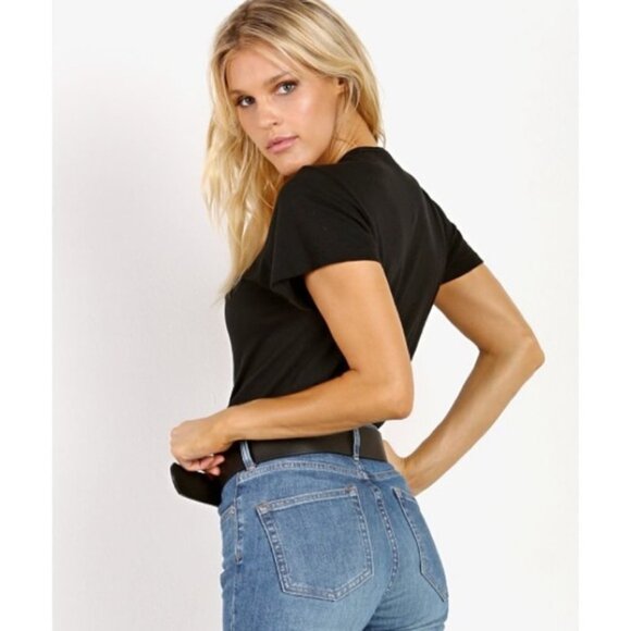 Revolve LNA Kontrol Kross Tee T-Shirt Short Sleeve Straps Black Lace up Small - Picture 11 of 14